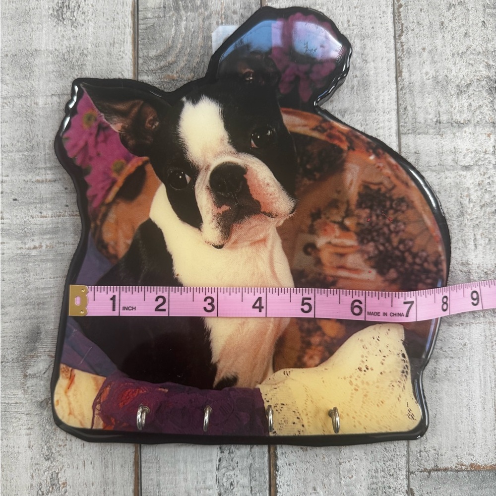 Decorative Boston Terrier Wall Key Hook - Picture 3 of 4
